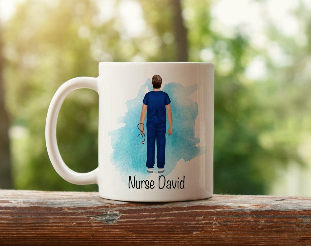 Personalised Male Nurse Mug Thank You Nurse Male Nurse Mug Thank You Gift Male
