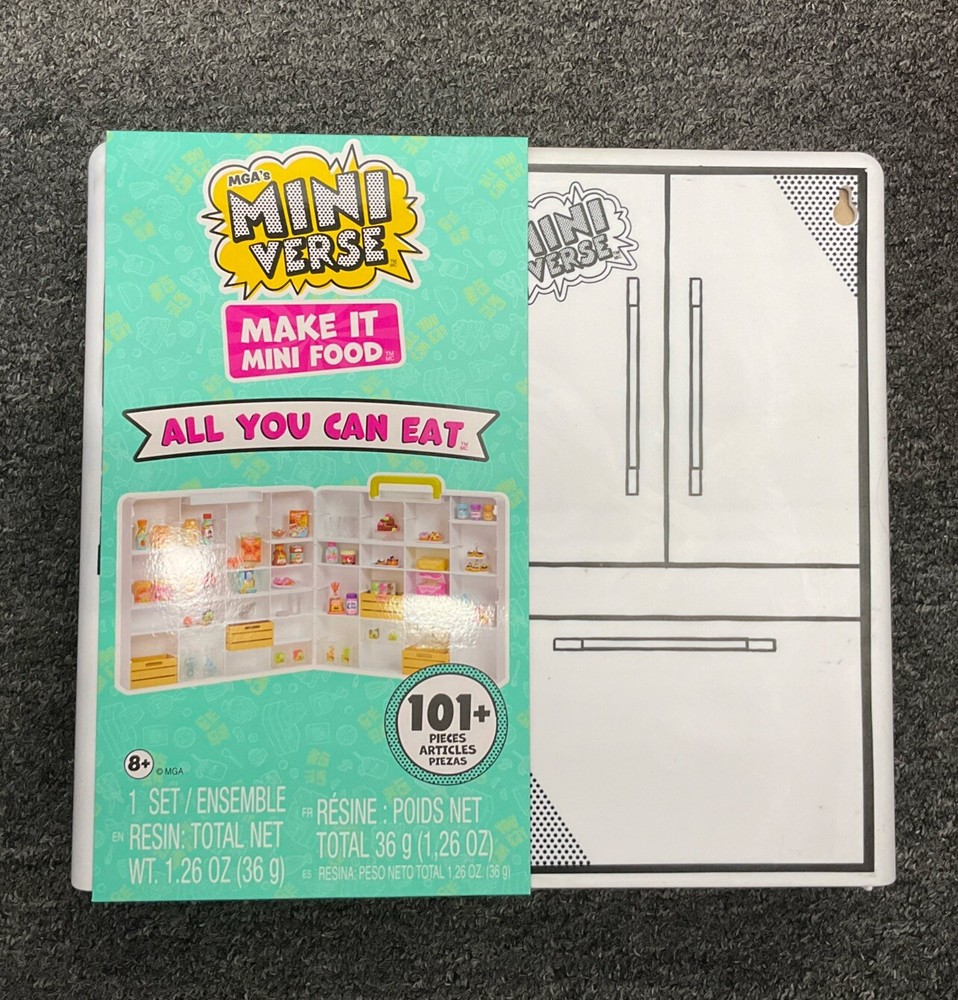 MGAs Mini Verse Make It Mini Food ALL YOU CAN EAT Collection 101+ Pieces New
