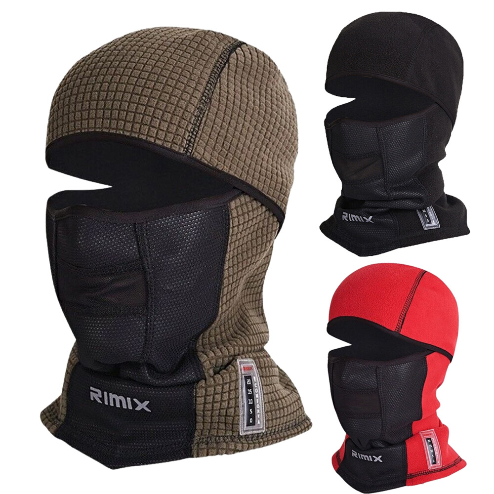 Windproof Fleece Balaclava Ski Mask for Men - Thermal Winter Face & Neck Warmer