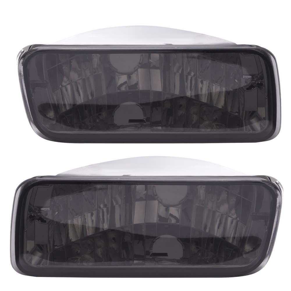 Smoke Lens Front Bumper Signal Parking Light Assembly for 1985-1992 Chevy Camaro