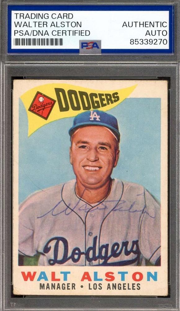 Walter Alston PSA DNA Signed 1960 Topps Manager Autographed