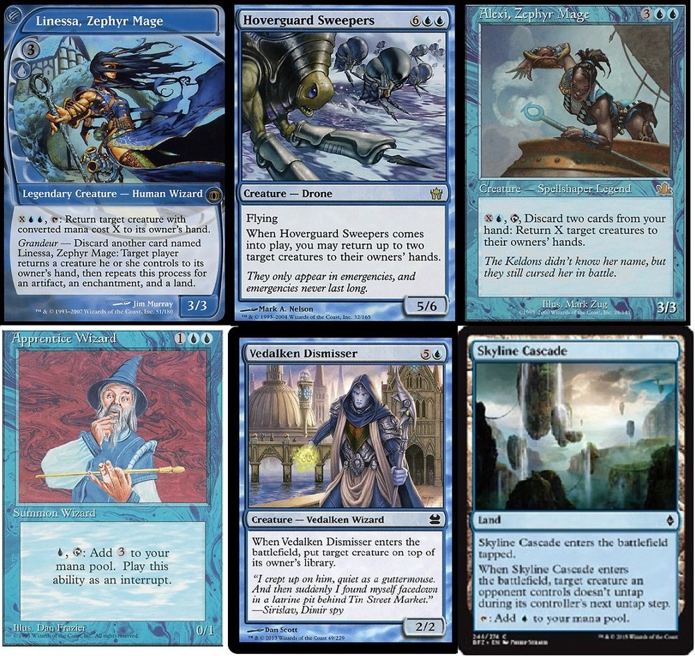 Tap Tap Tempo Deck by Linessa Featuring Alexi Zephyr Mage MTG 60 Cards