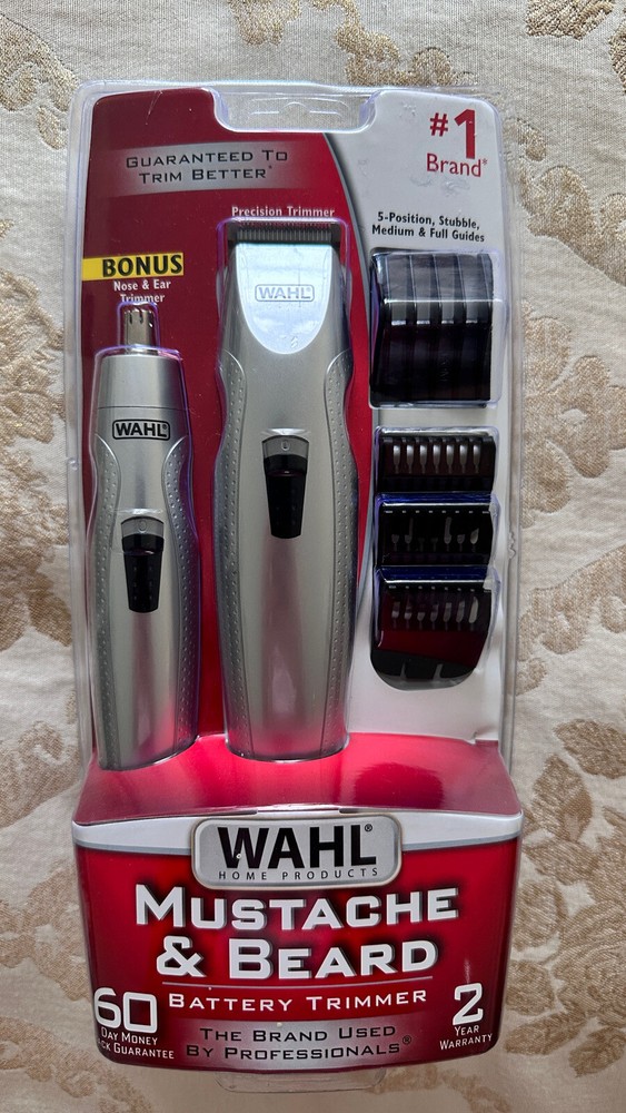 Wahl Battery-Powered Mustache and Beard Trimmer Combo Kit 05606-420  