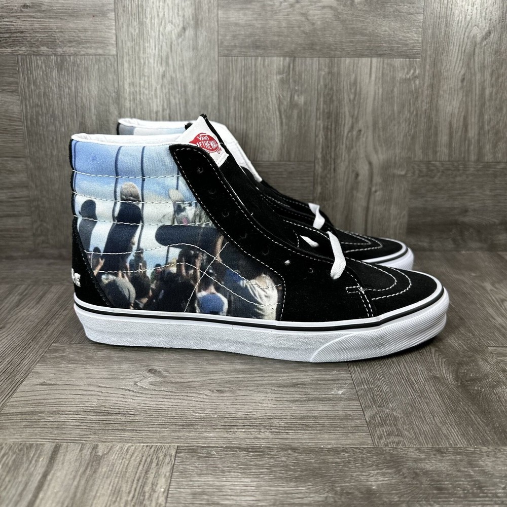 Vans x Moca Sk8-Hi Frances Stark Womens 9 Black White