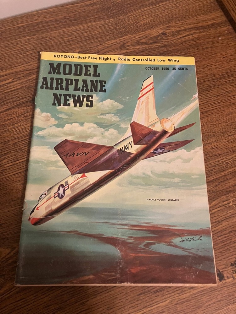 Vintage Back Issue of Model Airplane News Magazine - October 1956