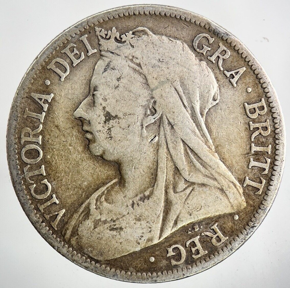 1898 Victoria Half-Crown Silver Coin in Collectible Condition