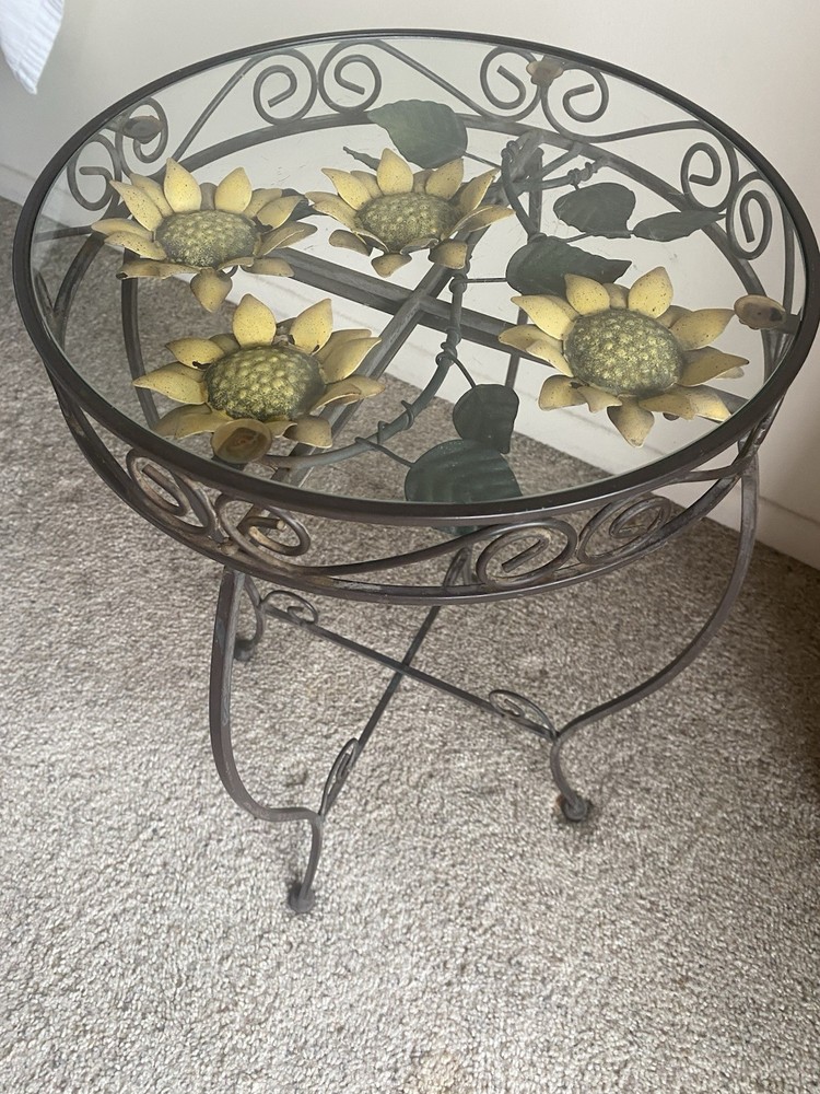 Steel Art Deco Guéridon Side Table