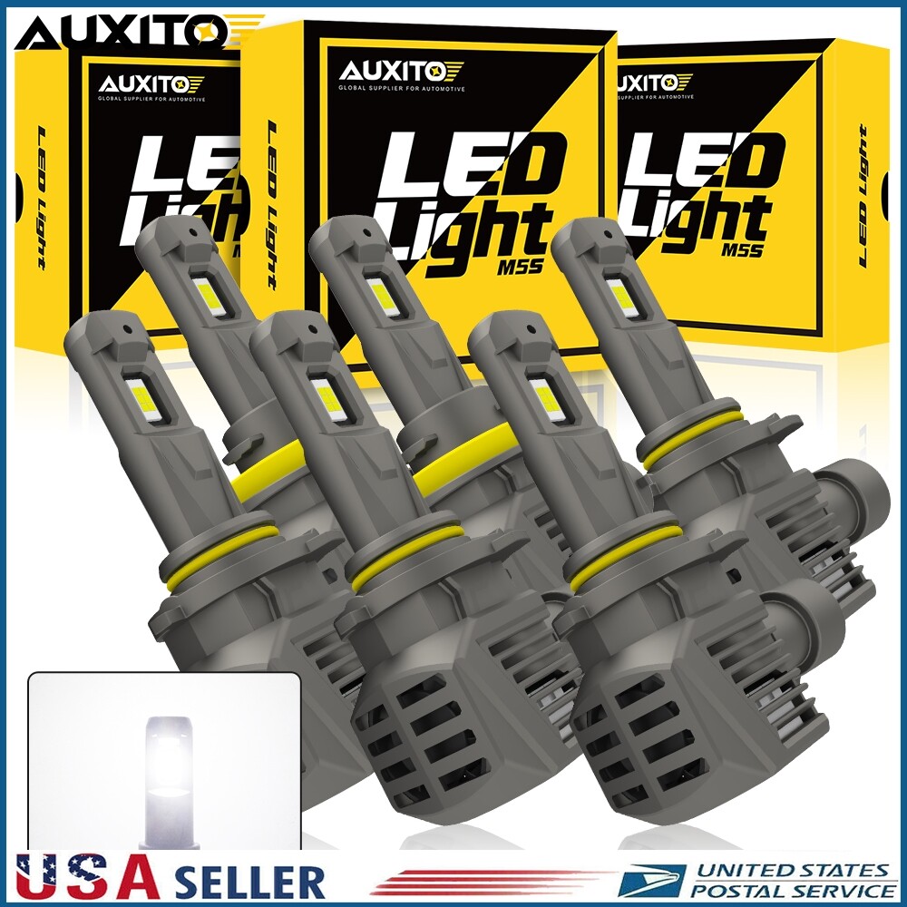 AUXITO 9005+H11 LED Headlight Combo 240W High Low Beam Bulbs Kit CANBUS 6500K 4X