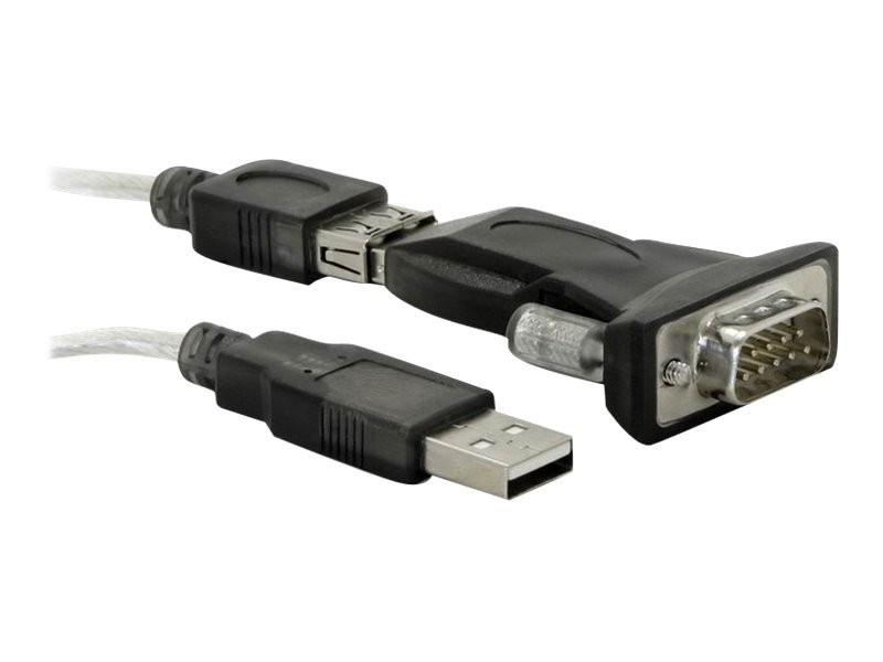 Delock USB 2.0 to Serial DB-9 Adapter Nero USB Type A 61425