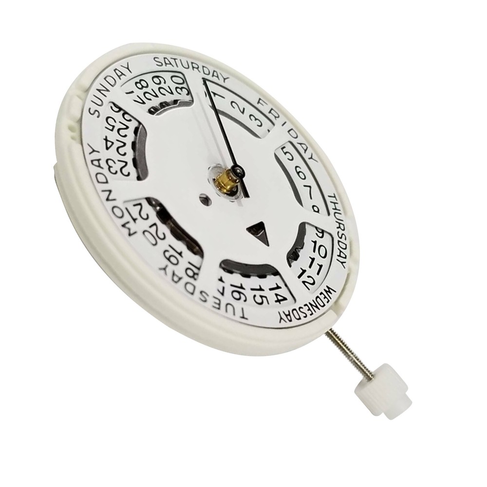 Swiss ISA 1198 3-Hand Quartz Watch Movement with Battery