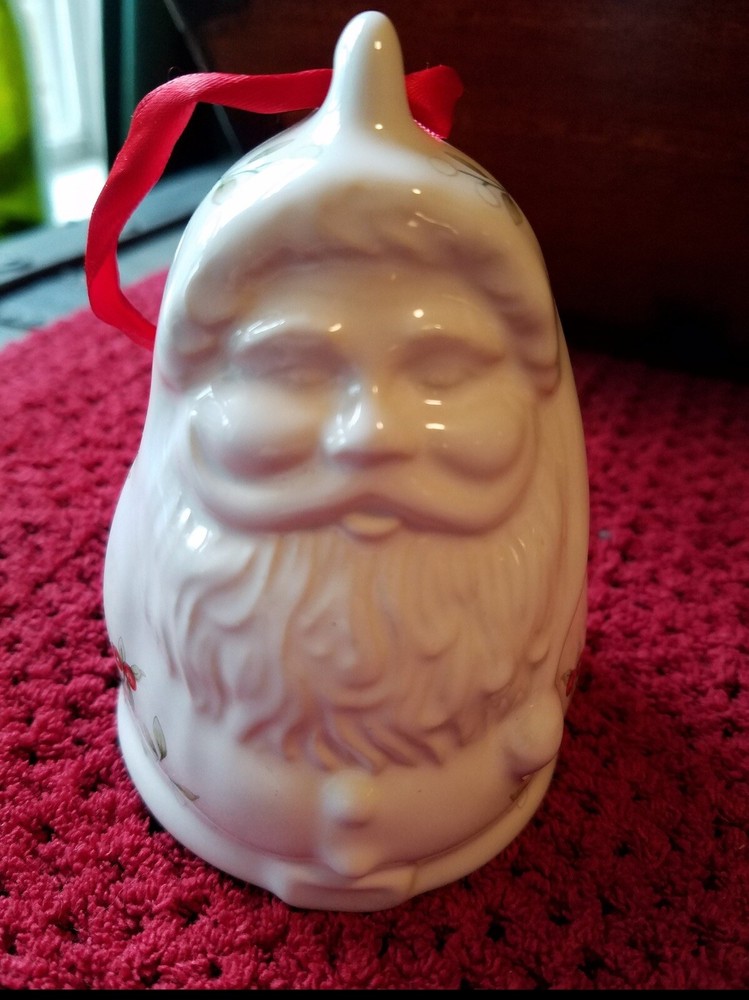 Pfaltzgraff Merry Christmas 1996 Santa Bell Ornament