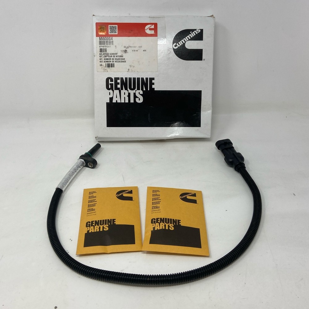 Cummins Genuine Speed Sensor Kit 5550064 for 6.7L ISB/QSB Engines - Black
