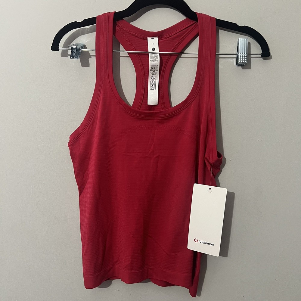 Lululemon Swiftly Tech Racerback Tank Top 2.0 Pink Dragonfruit, Size 4 NEW yoga