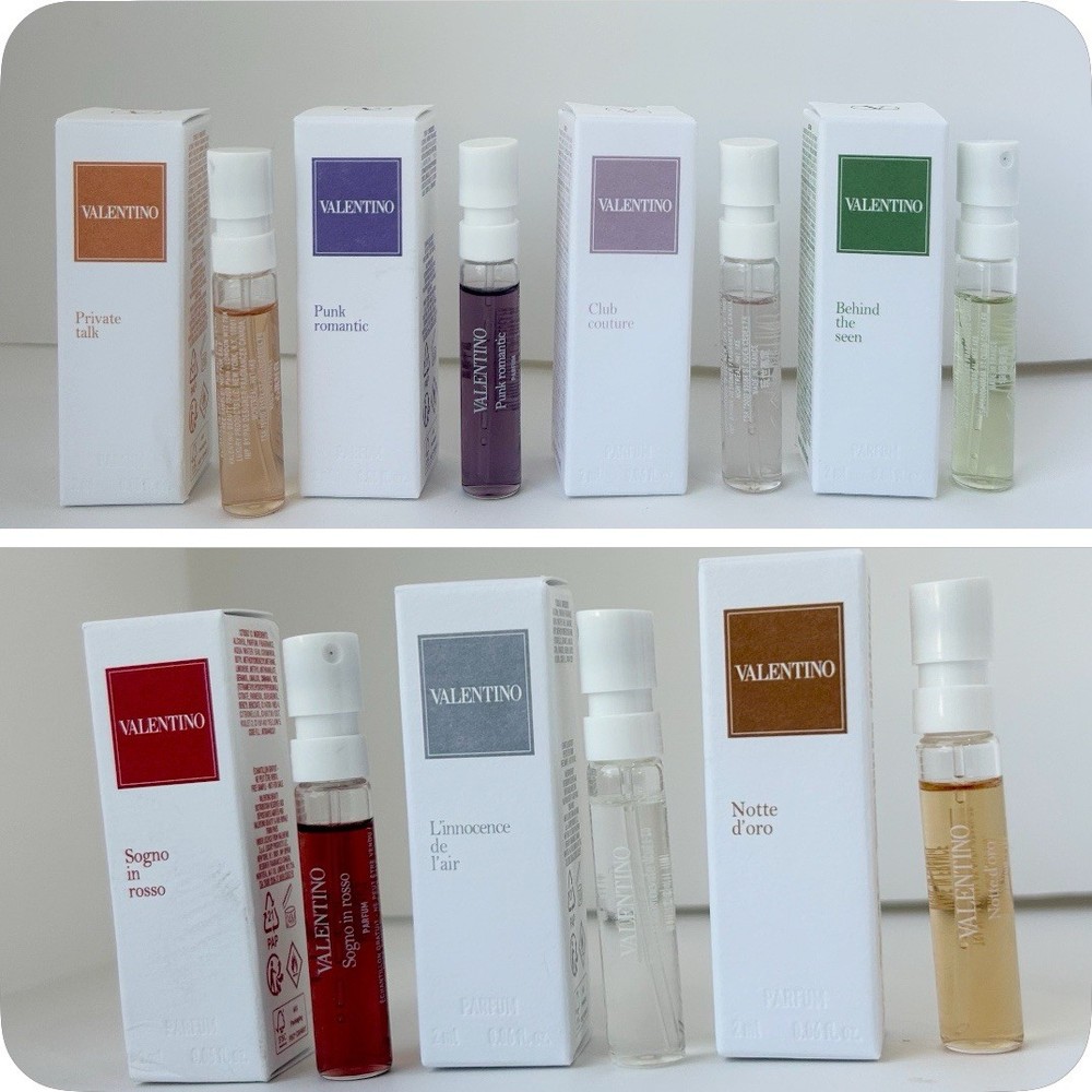 Valentino Anatomy of Dreams Fragrance 7Pc Sample Set - 7x 2ml