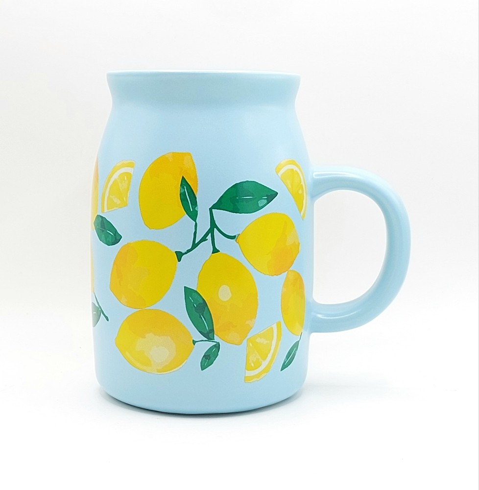 Sweet Lemons 16 Oz Ceramic Coffee Tea Mug Fruity Milk Jug Pfaltzgraff