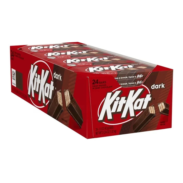 KitKat Dark Chocolate Candy Bar 24 Count Exp 07/2026