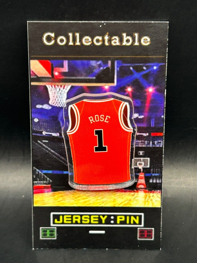 Chicago Bulls Jalen Rose jersey lapel pin-Classic RETRO Collectable-FREE SHIP