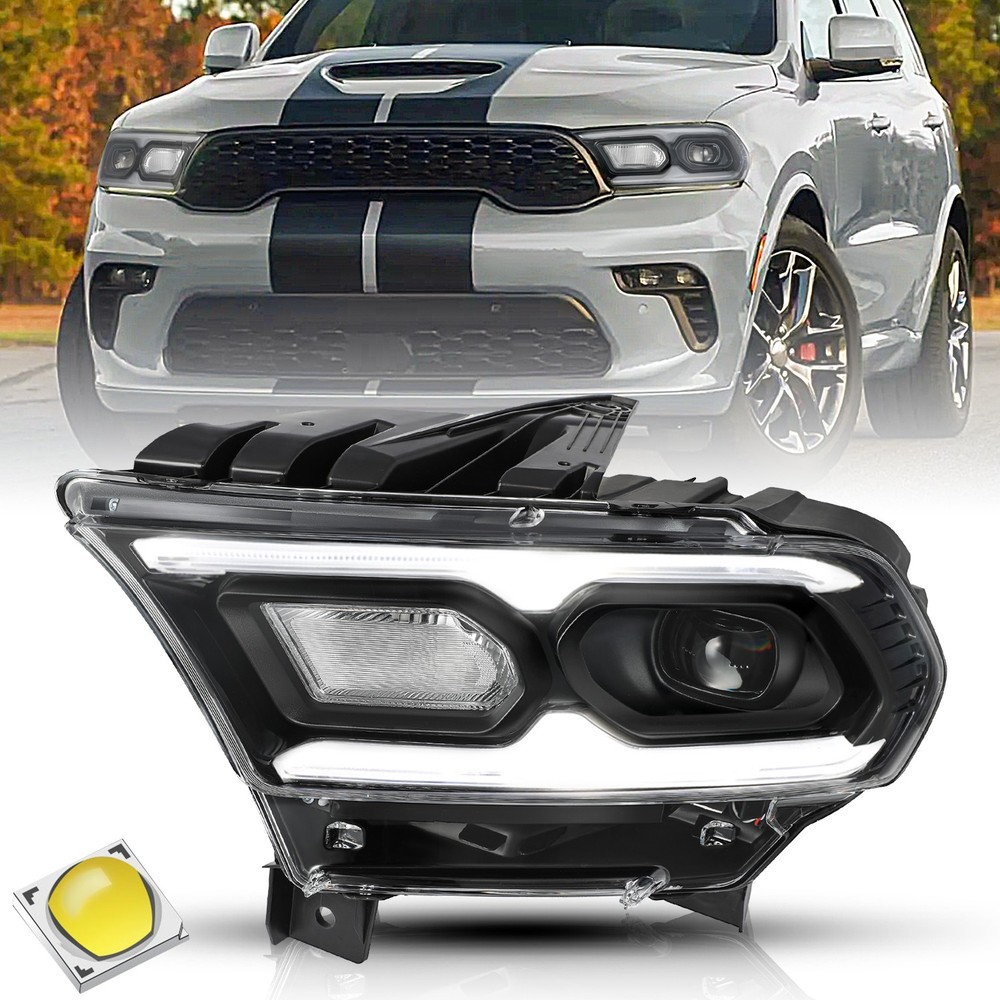 Driver Side For 2021-2024 Dodge Durango Halogen Turn Signal W/LED Headlights
