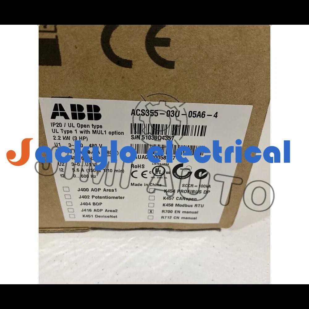 ACS355-03U-05A6-4 ABB Frequency Converter Brand New in Box!Spot Goods Zy