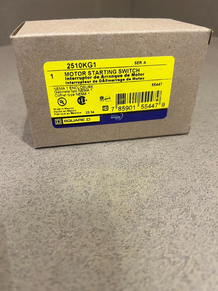 Square D 2510 Kg1 Motor Starting Switch 30A 600V 2-Pole