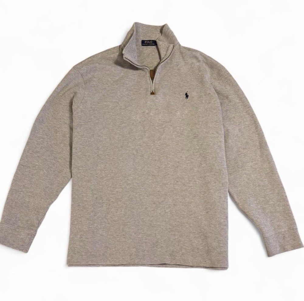Polo Ralph Lauren Men’s Quarter Zip Pullover – Size XXL – Gray Heather