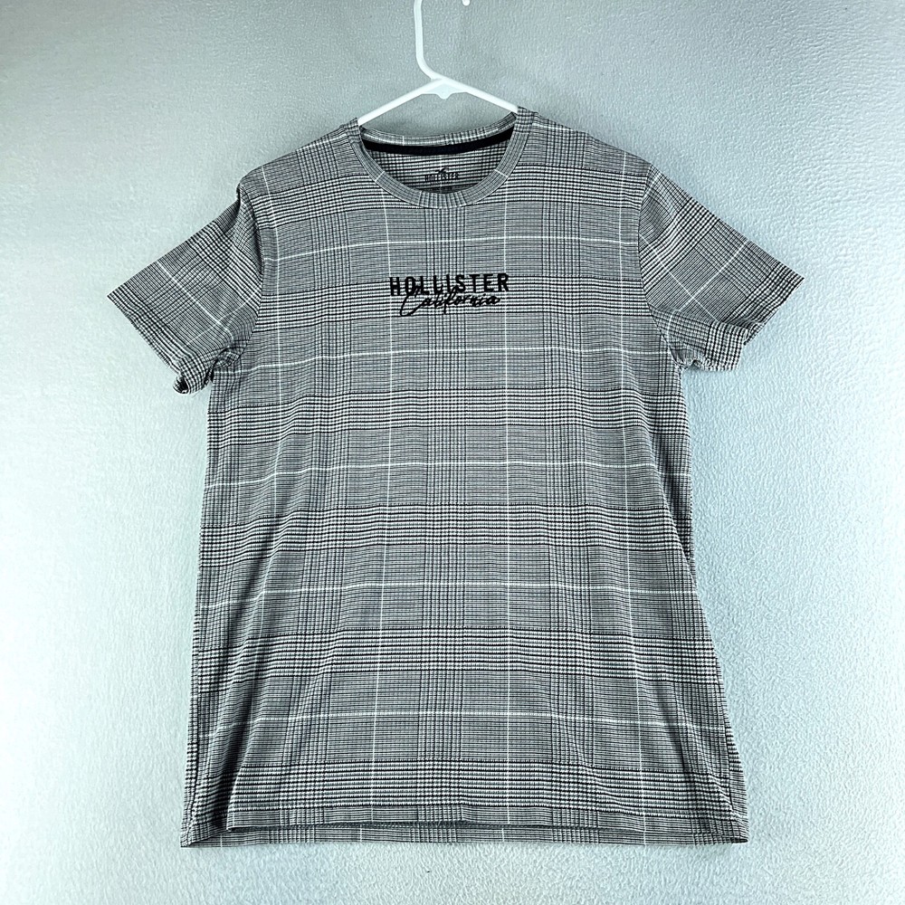 Hollister T-Shirt Plaid Size XS Short Sleeve Round Neck Cotton