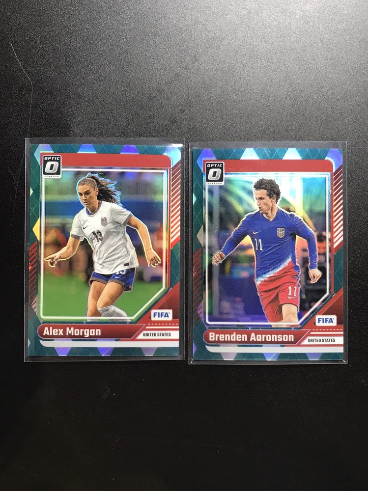 2024-25 Panini Donruss Optic Alex Morgan Aaronson FIFA Argyle Ref Lot 2 CUP