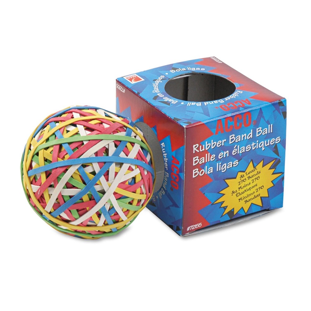 Brand 72155 Assorted Rubber Band Ball with 270 Bands