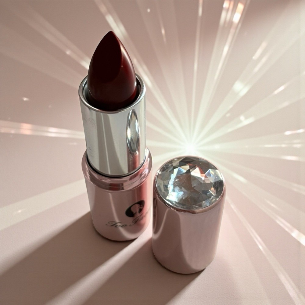 TOO FACED Lip of Luxury Champagne Essence Infused Lipstick in Drop Dead Red 3.5g