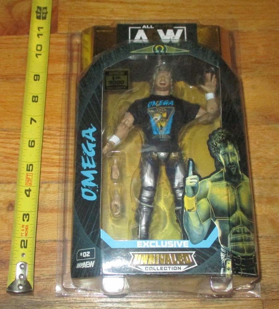 AEW All Elite Wrestling Kenny Omega 1 of 3000 Wrestling figure Unrivaled ShopAEW