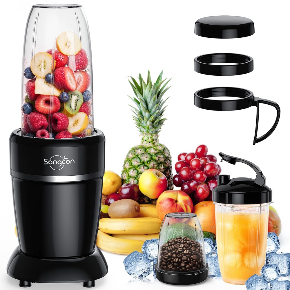 1000W High-Speed Blender for Smoothies Soups with 3 Cups Glass Jar  