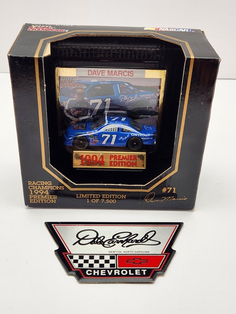 RACING CHAMPIONS 1:64 Dave Marcis 71 Car with Dale Earnhardt Chevrolet Emblem Decal