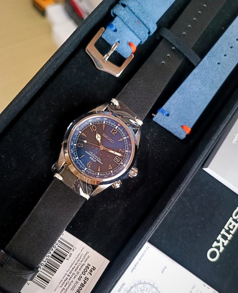 beautiful item SEIKO Alpinist SPB089 Blue