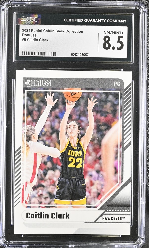 2024 Panini Caitlin Clark Collection Caitlin Clark #9 Donruss CGC 8.5