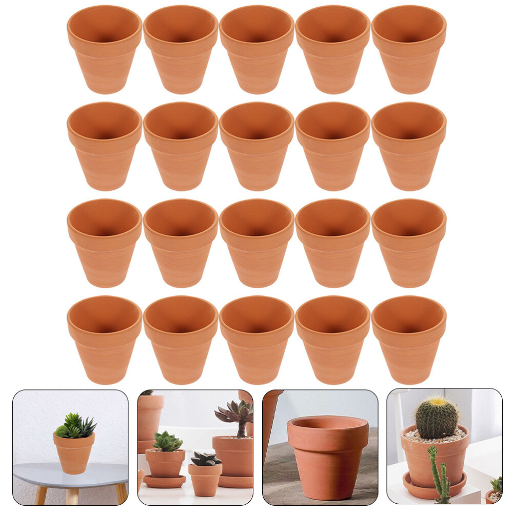 20 Pcs Air Mini Terracotta Planter Miniature Flowerpot Clay Pots