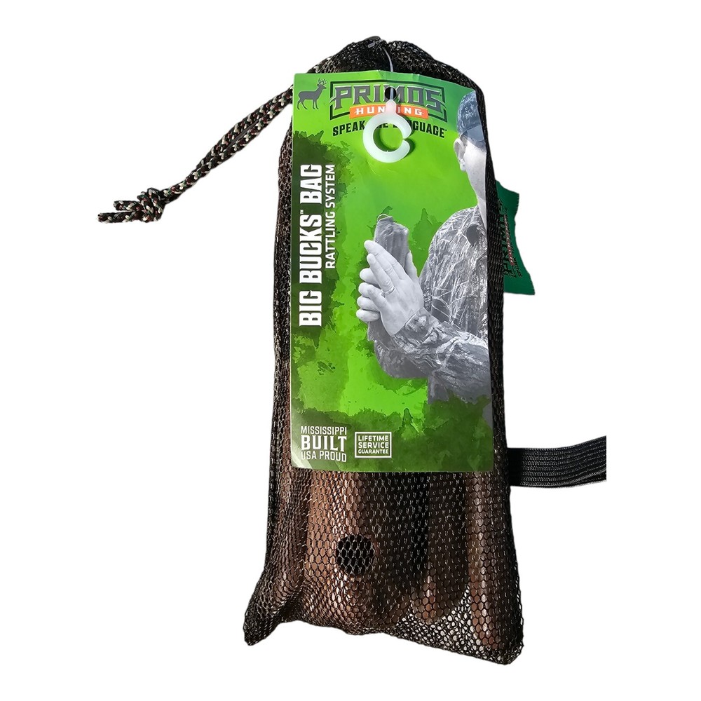 Primos 730 Big Bucks Bag Rattling System Deer Antlers Rattle Hunting Game Call