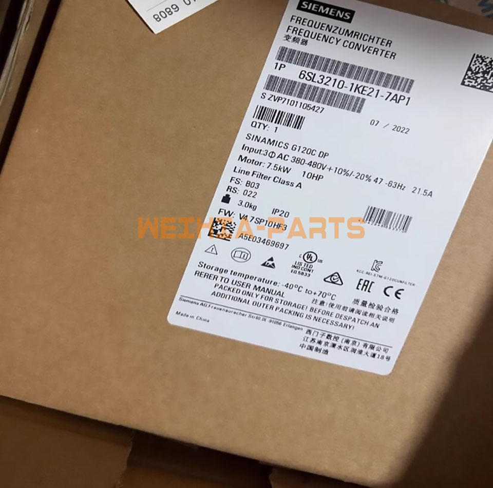 1PIECE SIEMENS INVERTER 7.5KW 6SL3210-1KE21-7AP1 6SL3 210-1KE21-7AP1 NEW