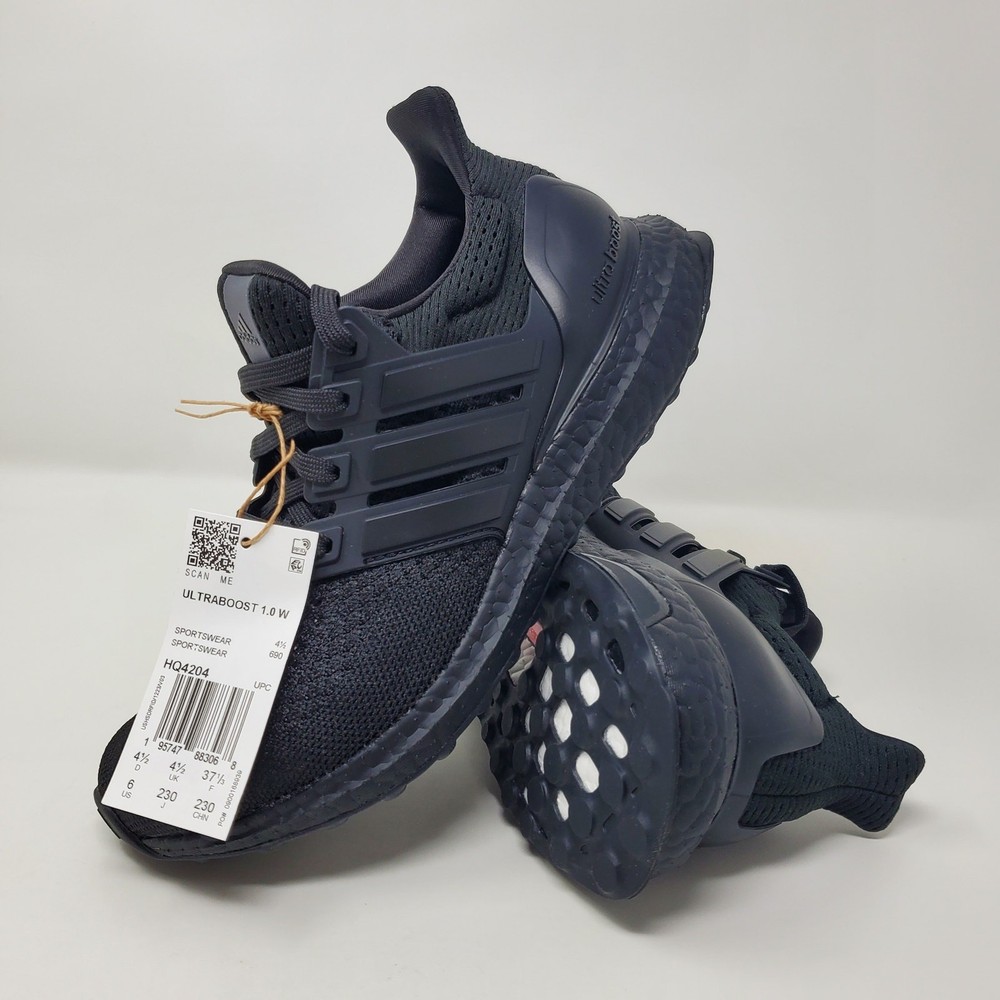 Adidas Ulltraboost 1.0 Triple Black Women's Size 6 Running Shoes HQ4204