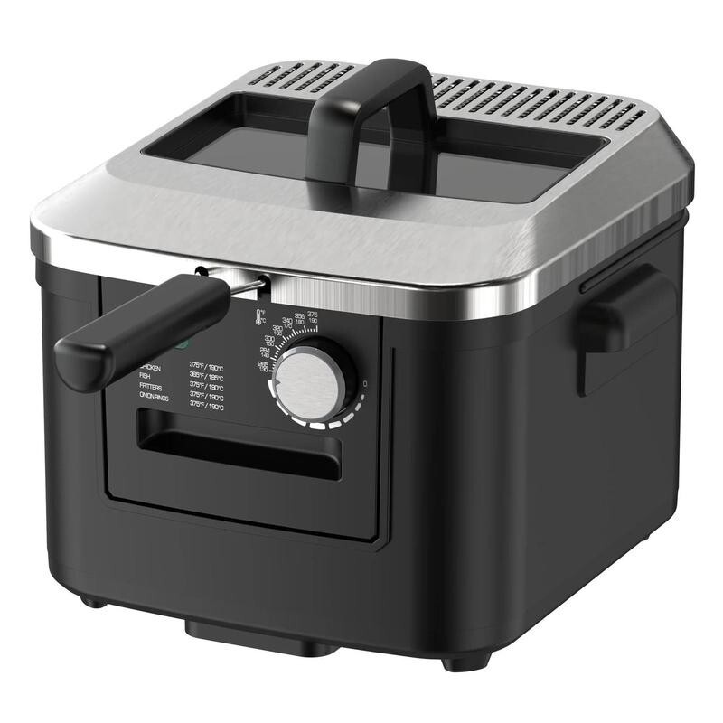 cyber Monday4L Deep Fryer, StainlessSteel Lid, Electric, New Model-image