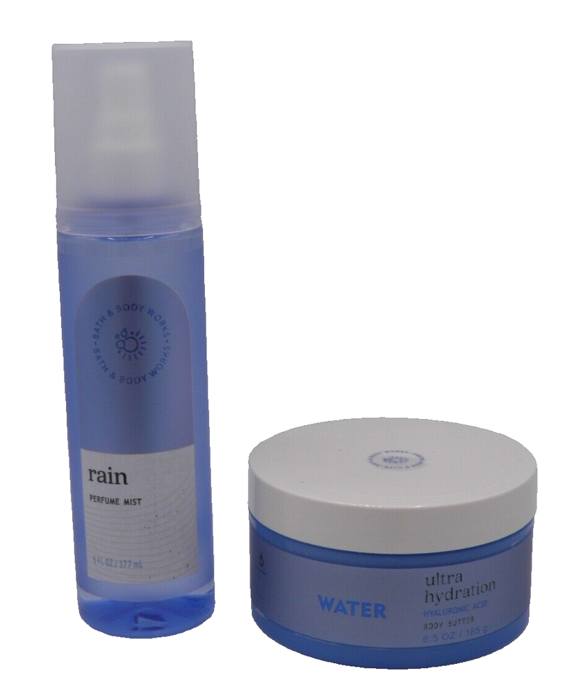 BATH & BODY WORKS Water Ultra Hydration Hyaluronic Acid Butter Rain Mist (2 PACK