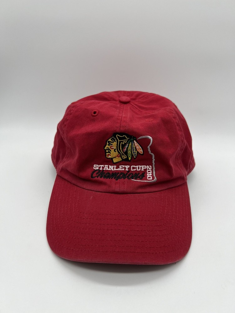2010 '47 Chicago Blackhawks Stanley Cup Champions hat, slide buckle adjustable