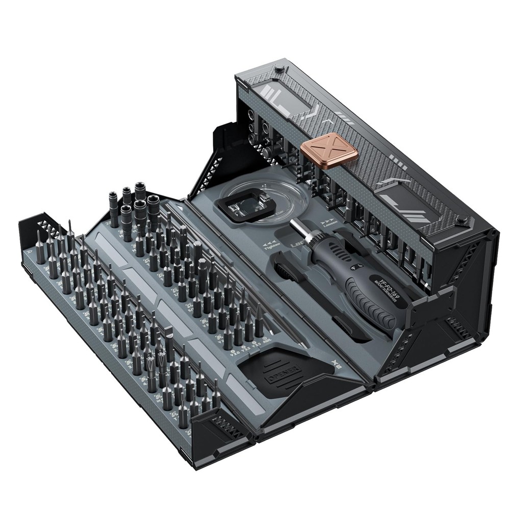 Precision 180-in-1 Ratchet Screwdriver Set for Electronics with Case