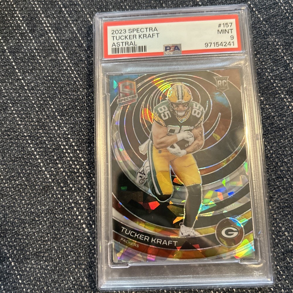 2023 Panini Spectra Tucker Kraft Rookie Astral Cracked Ice /40 - PSA 9 - POP 2