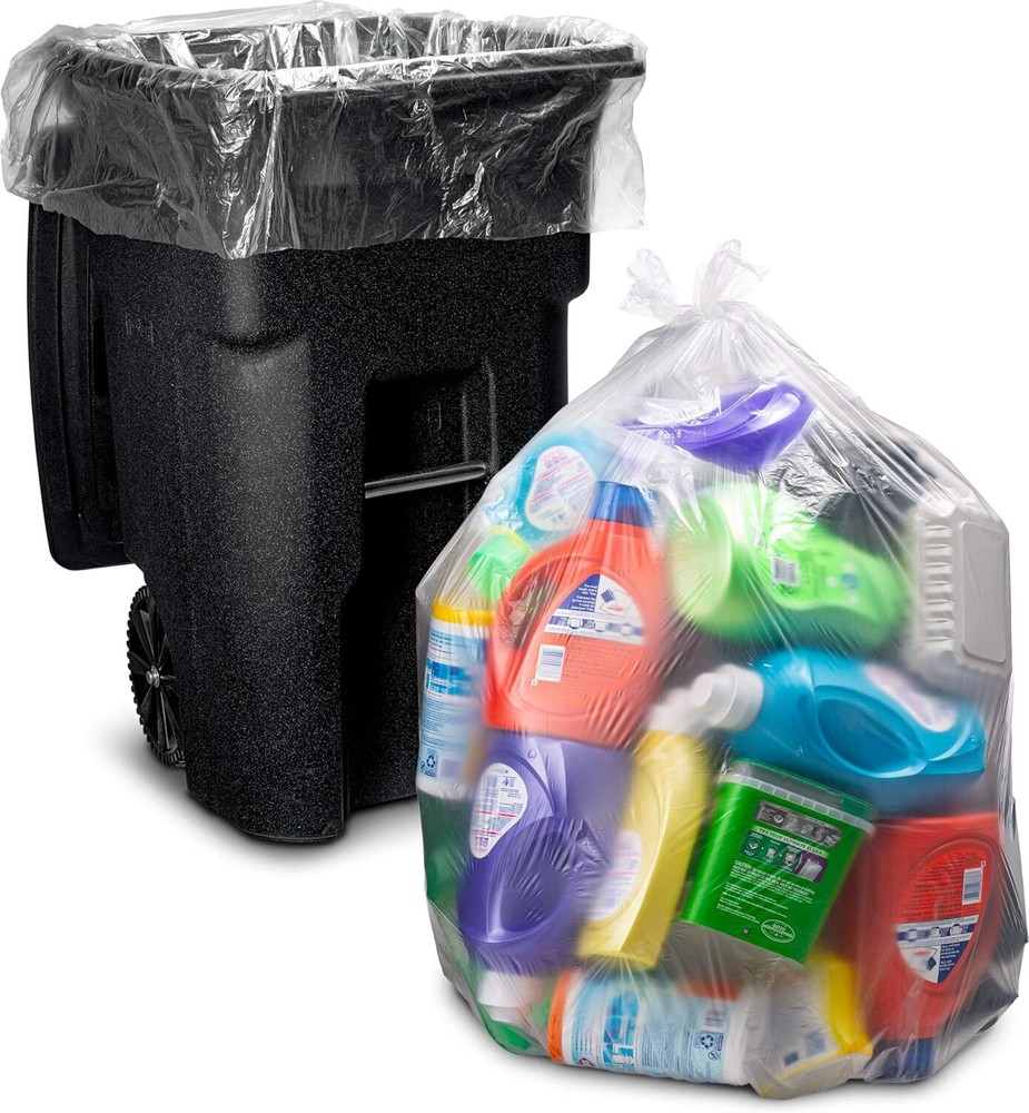 95-96 Gallon Trash Bags, (Value Pack 50 Bags w/Ties)