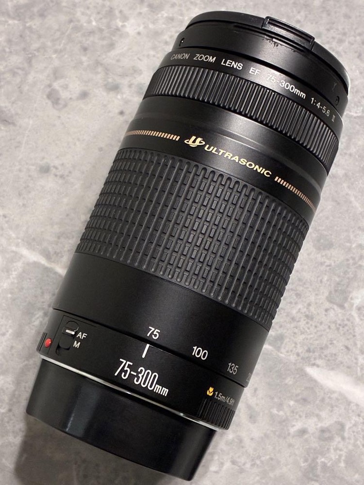 Canon EF 75-300mm F4-5.6 II USM Telephoto Zoom Lens Pre-Owned