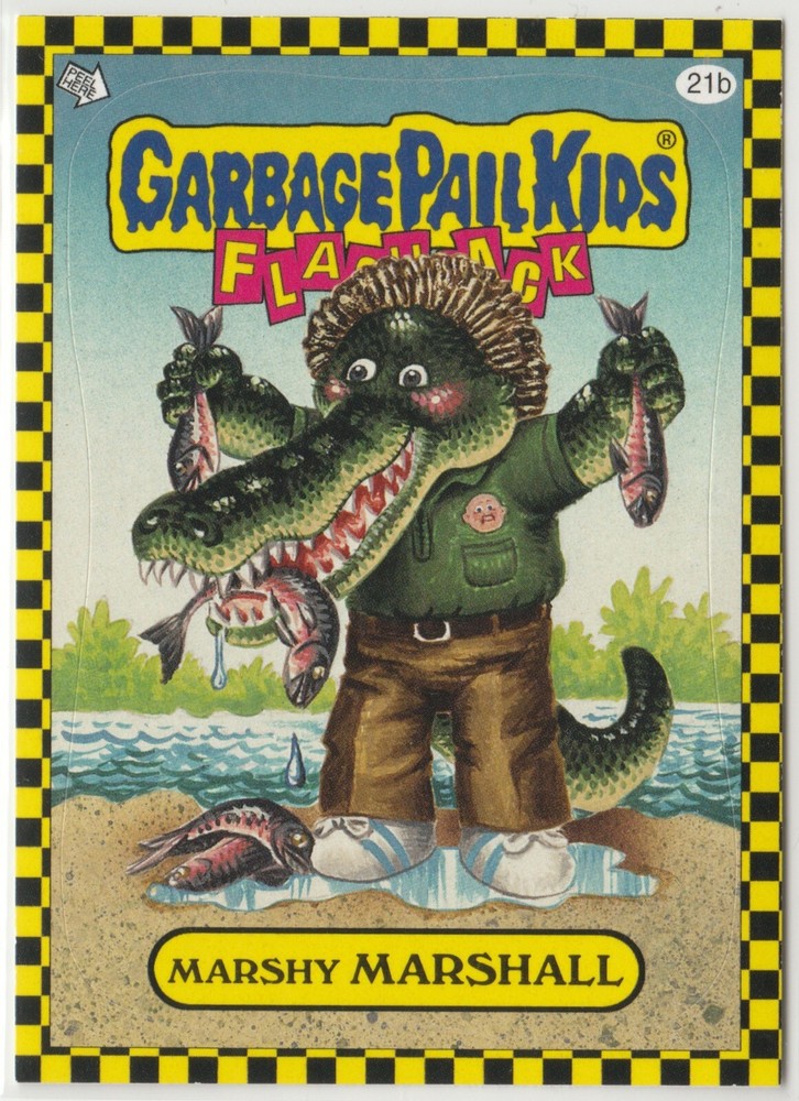 Marshy Marshall #21b Garbage Pail Kids GPK 2010 Flashback Series 1 FB1 Trading Card
