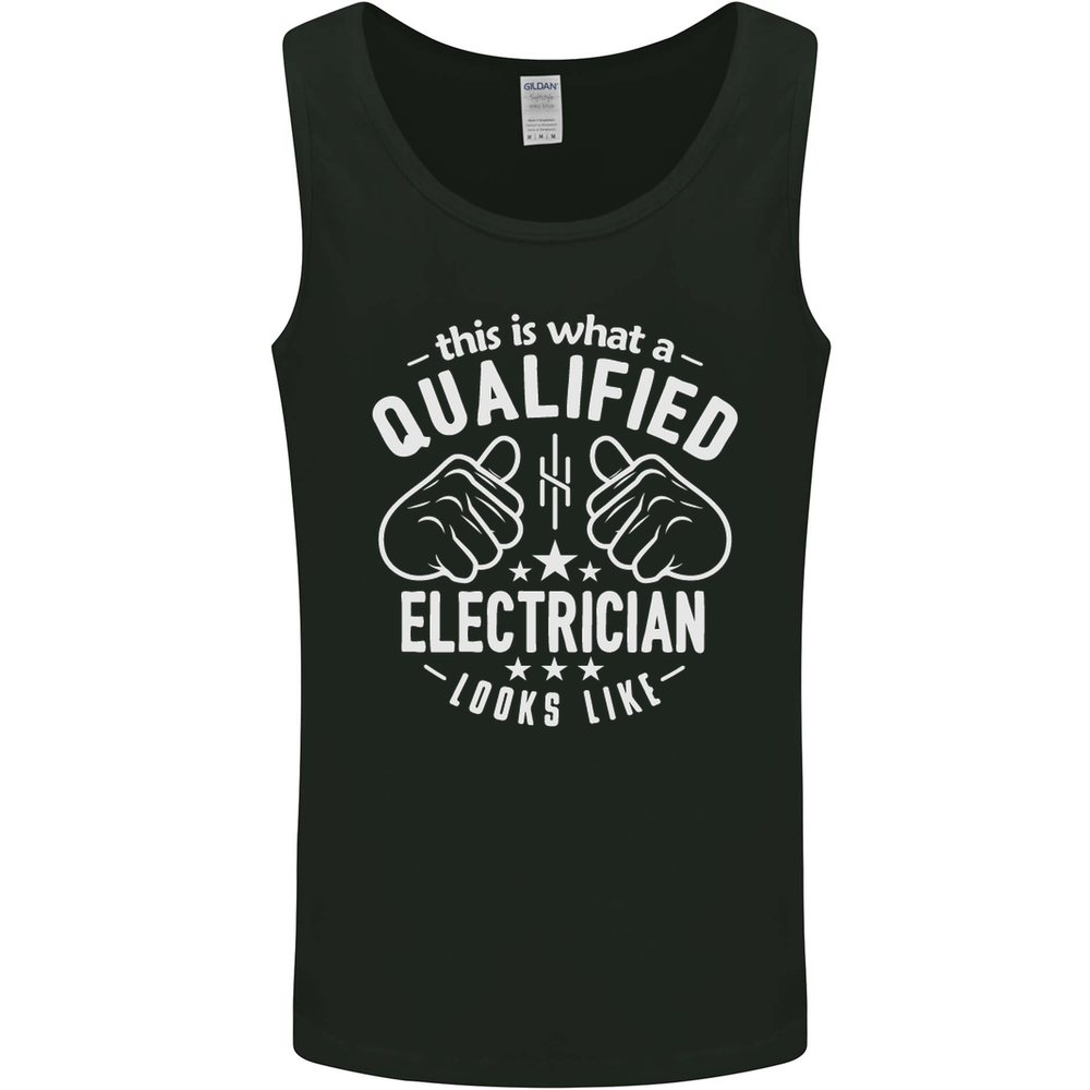 This Is What a Qualified Electrician Looks Like Mens Vest Tank Top