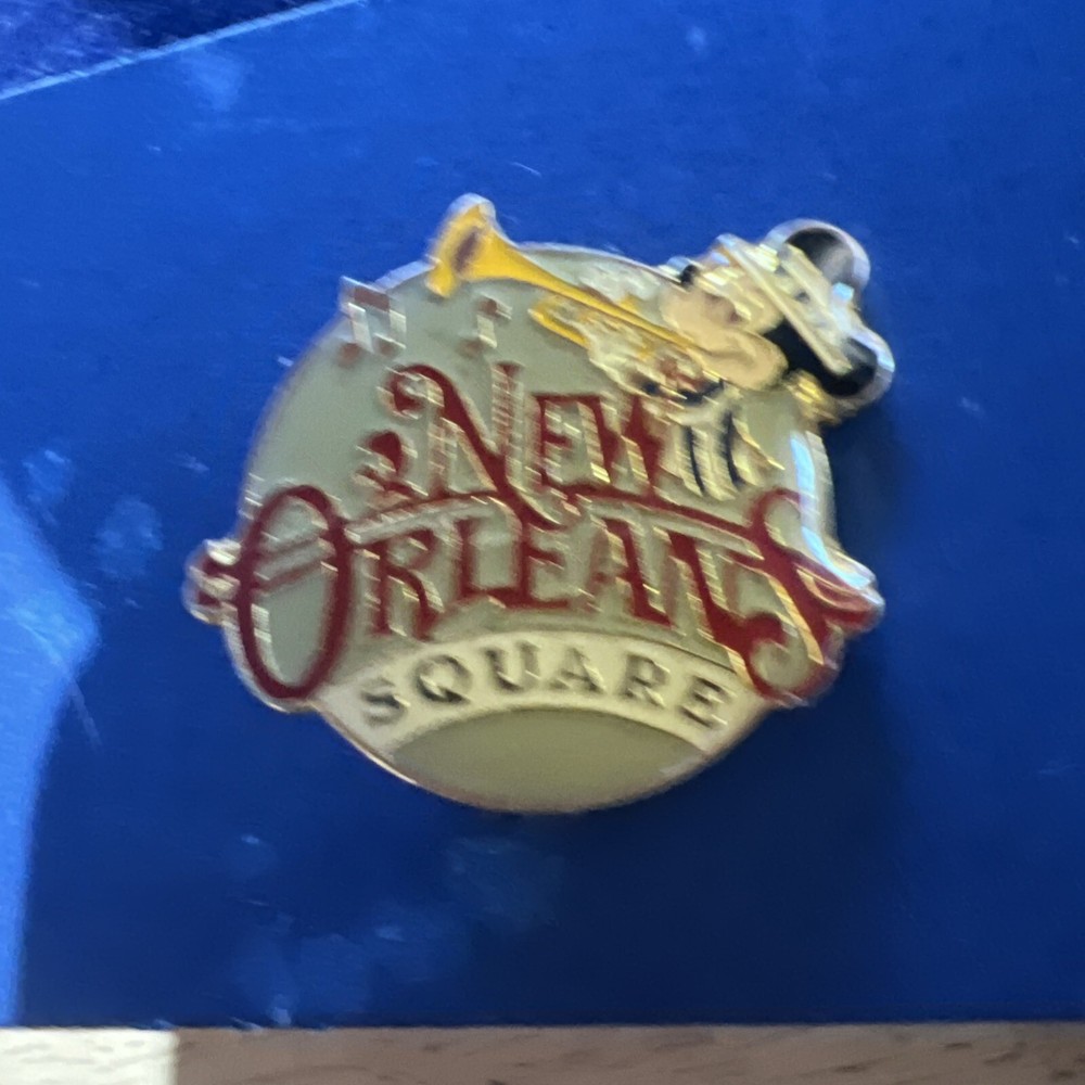 Vintage Disneyland New Orleans Square Brooch Pin - Brer Fox on Saxophone
