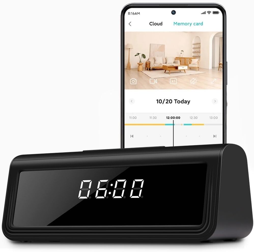 4K Wireless Video Camera with Night Vision & Motion Detection - 160° Coverage