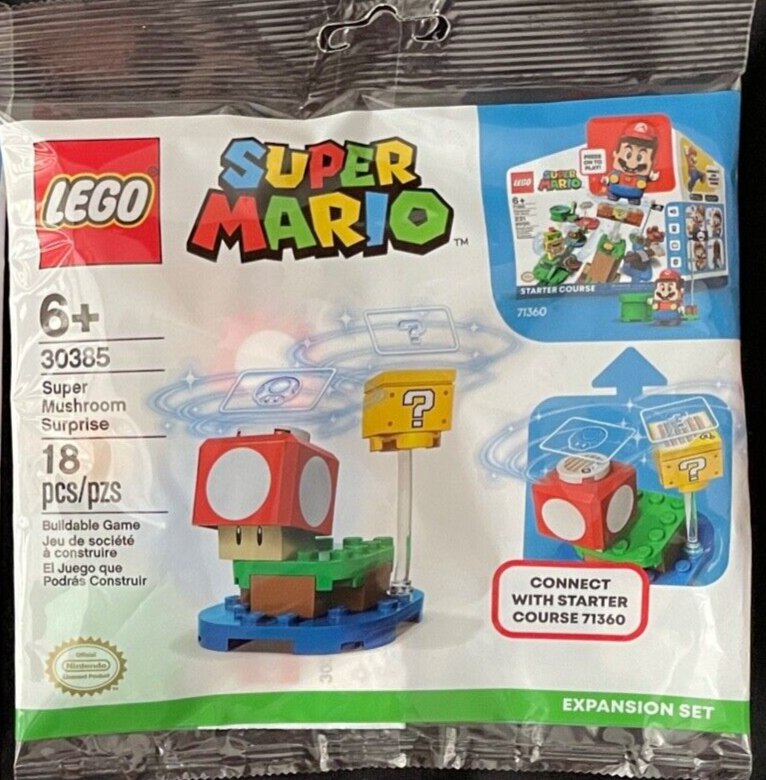 LEGO Super Mario 30385 Super Mushroom Surprise Polybag Buildable Toy  